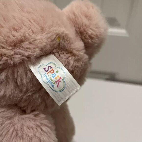 Spark Create Imagine Pink Bunny Rabbit Plush Stuffed Animal Toy Rattle Easter - Picture 5 of 5